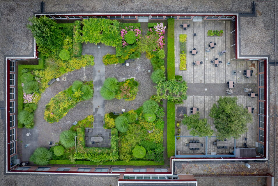 Bovenaanzicht tuin Magnushof